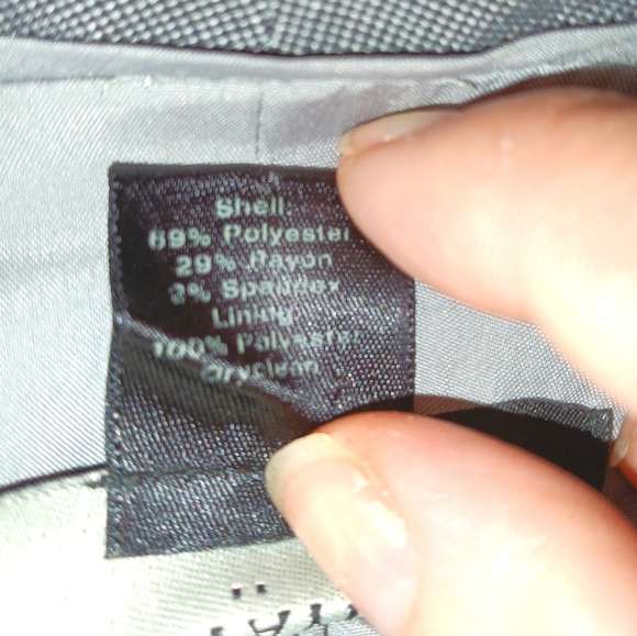 Women's Ann Taylor Gray Plaid Single Breasted Blazer - Picture 6 of 7